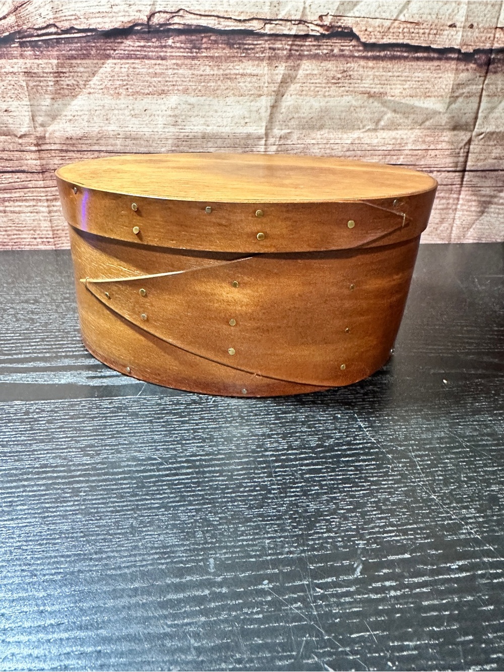 Maple bentwood pantry Shaker box swallowtail joints